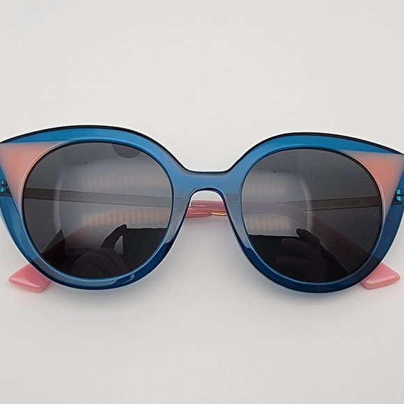 FACE A FACE Paris Prism 2 Col. 2439 Blue Pink Frame Grey Lens Cat Eye Sunglasses main image 5